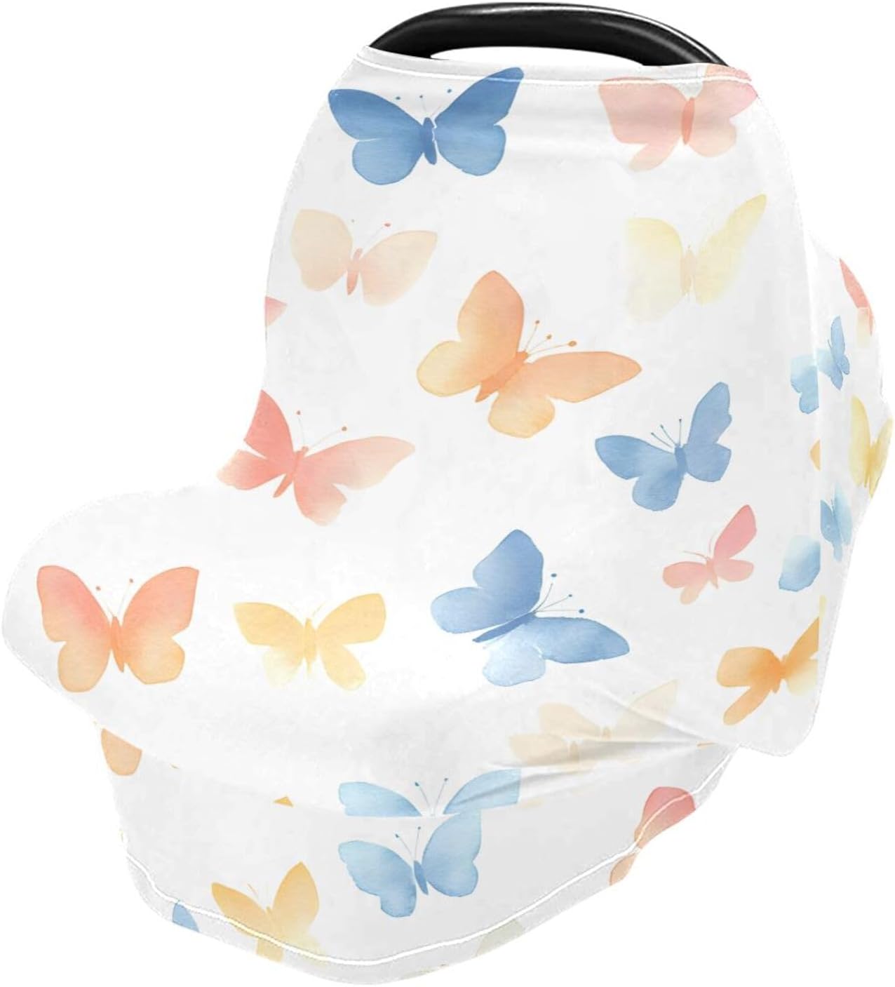 Lyeorm Colorful Butterflies Car Seat Covers for Babies Breathable Nursing Breastfeeding Cover Multi-Use Infant Carseat Canopy and Stroller Cover for Boys Girls 3 61mK0ACPHOL. AC SL1500