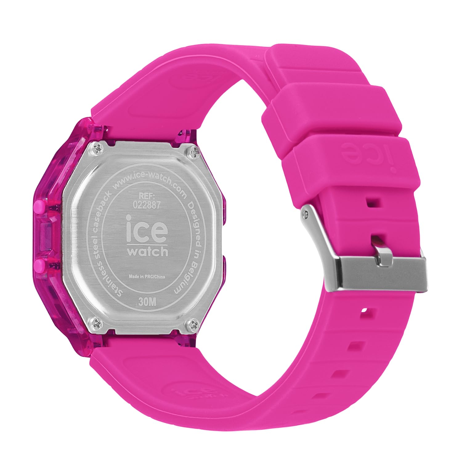 Ice-Watch - ICE digit retro clear - Armbanduhr mit Silikonarmband (Small)