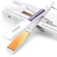 Piastra per Capelli Professionale Faszin, Piastre in Titanio Larghe 42mm con Ioni Negativi