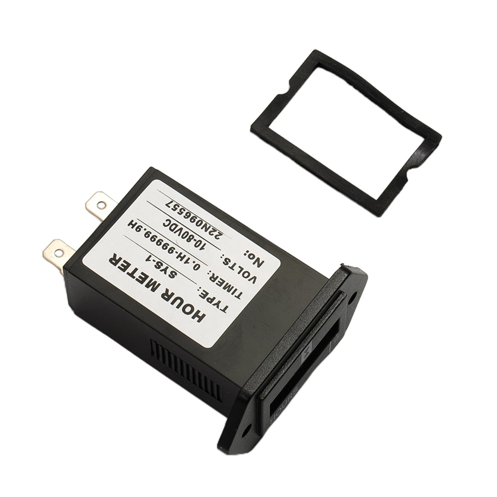Compteur Horaire Mécanique HM002 – 6-80V Pour Moteur Diesel/Essence, Suivi Précis Des Heures De Fonctionnement (0-99999,9h)