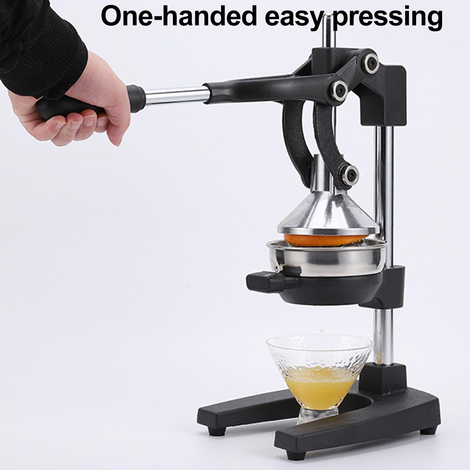 Exprimidor de cítricos comercial para el hogar Exprimidor de naranjas de hierro fundido - Exprimidor de cítricos profesional de alta resistencia Exprimidor de limón de acero inoxidable duradero Fáci