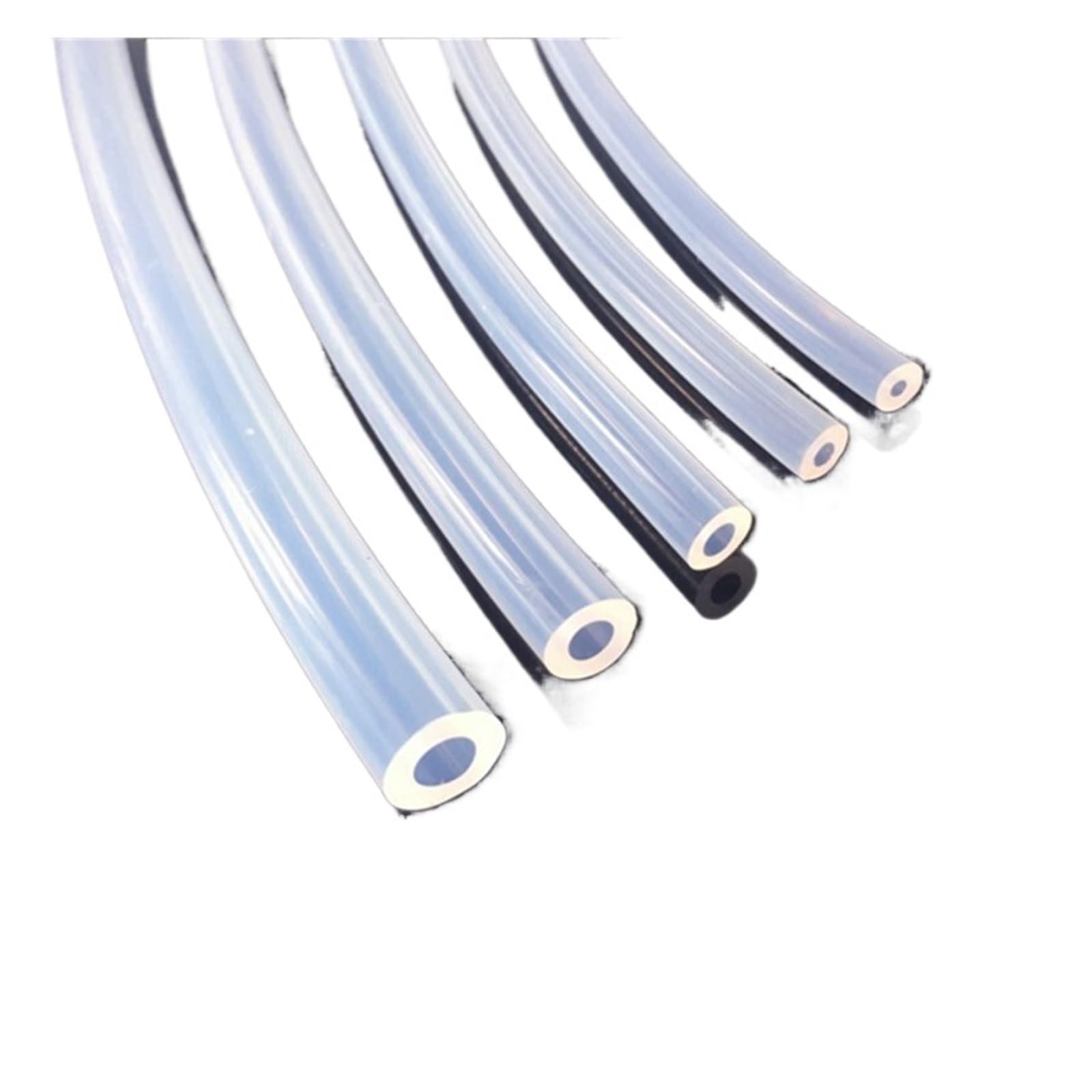 Manguera de tubo silicona Tubo de silicona transparente de 10 metros, 2, 4, 6, 8, 10, 12, 16 y 20mm, manguera de goma Flexible for jardín, tubo suave for acuario(5x10 mm,10 Meter)