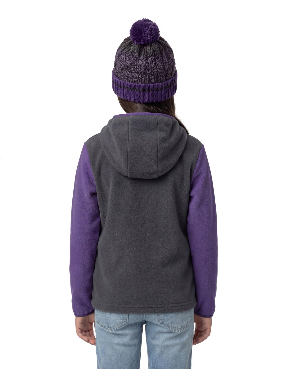 VAUDE Kids Pulex Hooded Jacket II - Chaqueta de forro polar con capucha para niños, para deporte, vida cotidiana y ocio, cálida, fácil de limpiar