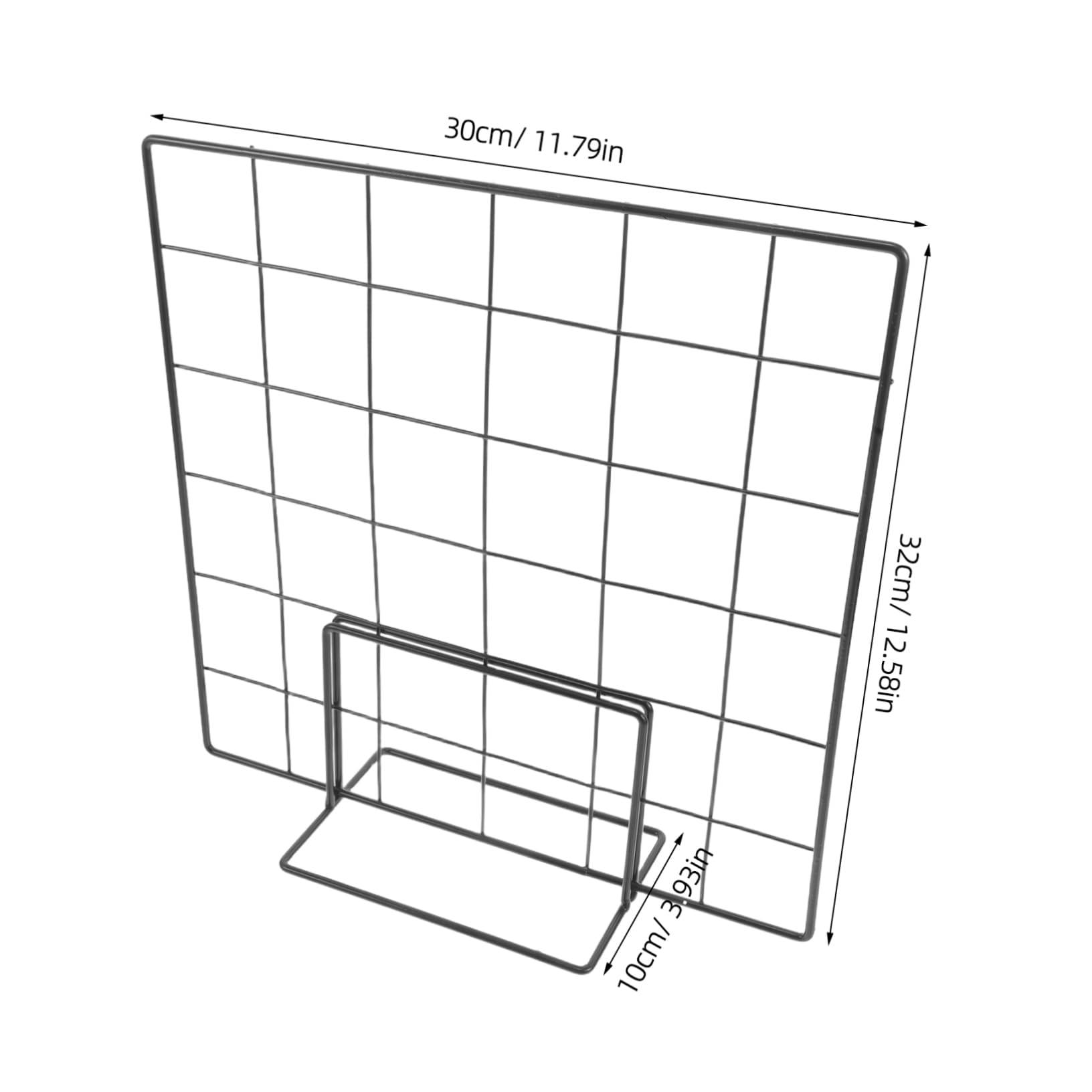 FUNOMOCYA Multi-Functional Wire Grid Display Rack for Art Area Market Stalls Photo Hanging Jewelry Display Wire Grid Wall Stand