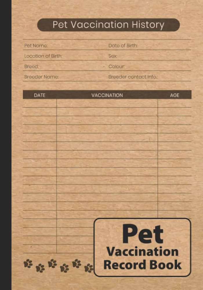pet-vaccination-record-book-immunization-log-for-multiple-pets-frost-daisy-amazon-com-books for Cat Vaccination Record Printable Pdf Free Pet Vaccination Record Book: Immunization Log for Multiple Pets: Frost, Daisy: Amazon.com: Books for Cat Vaccination Record Printable Pdf Free