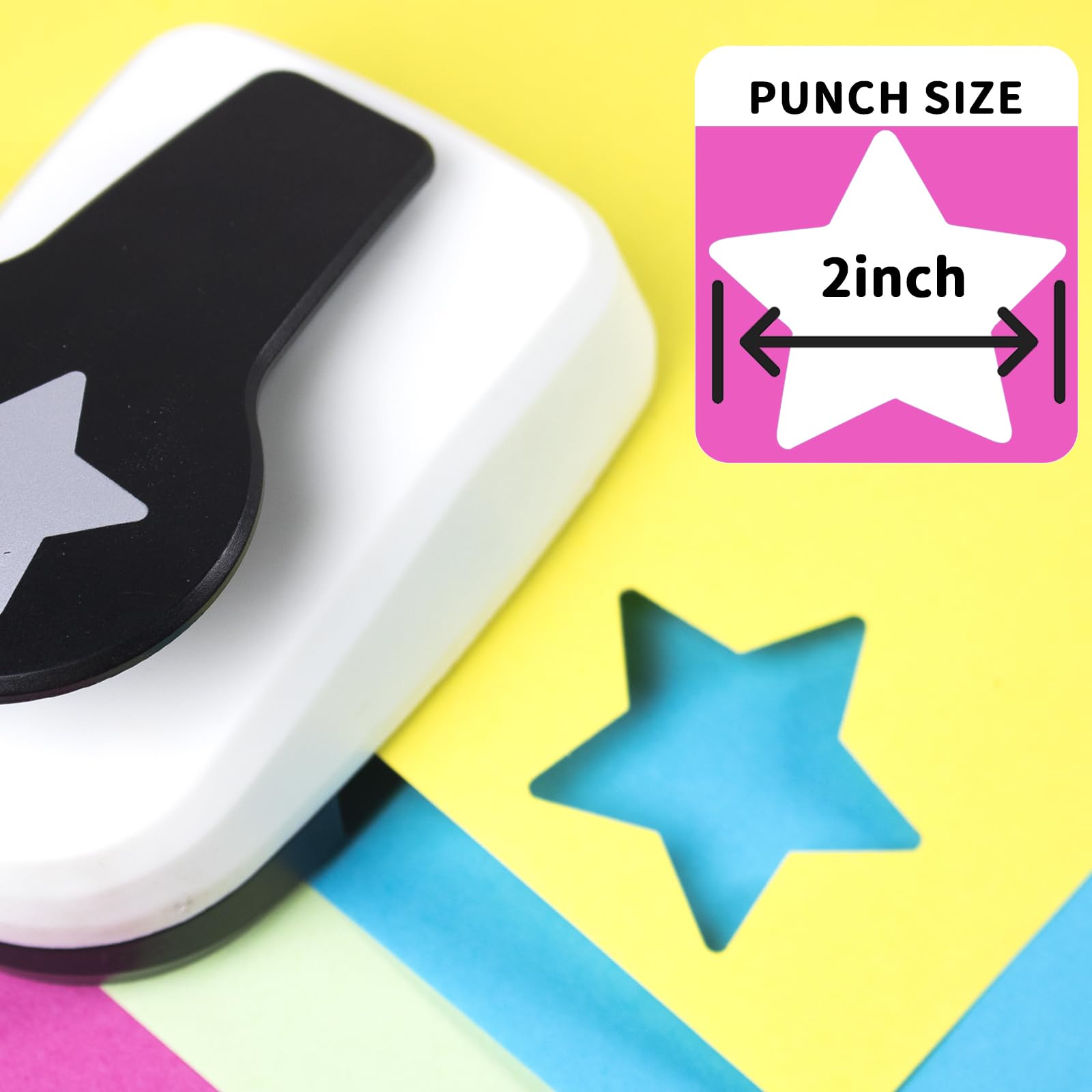 Craft Holes Punch, 2 Inch Star Shape Paper Punchs