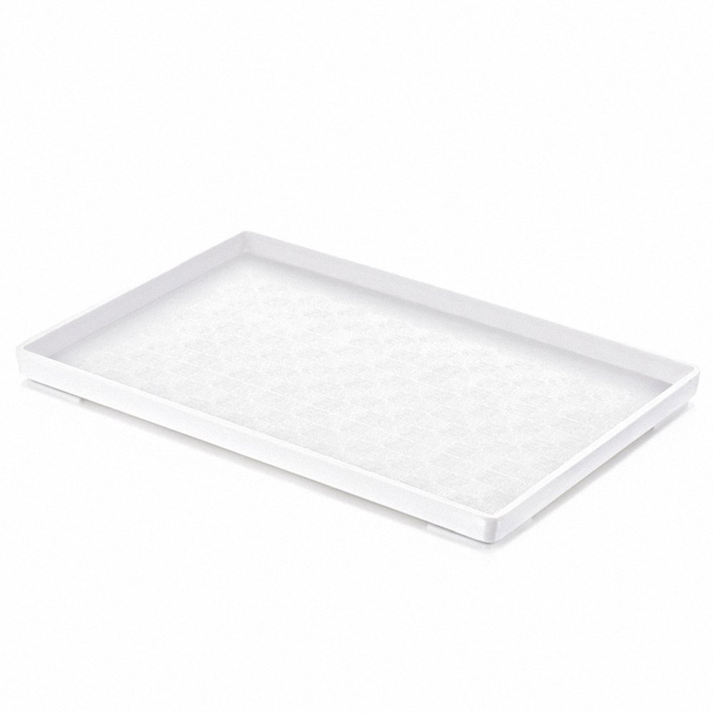 Reptile Food Bowl OMEM Large Water Dish,Feeding Dish, Tortoise Bowl (L, White Smooth) — view 9