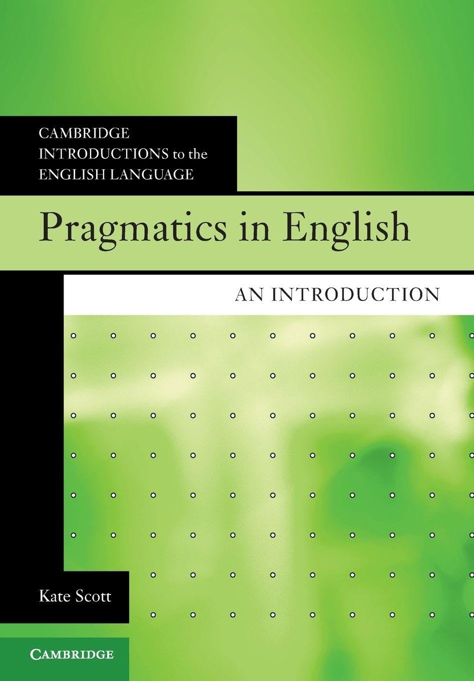 Pragmatics in English : An Introduction