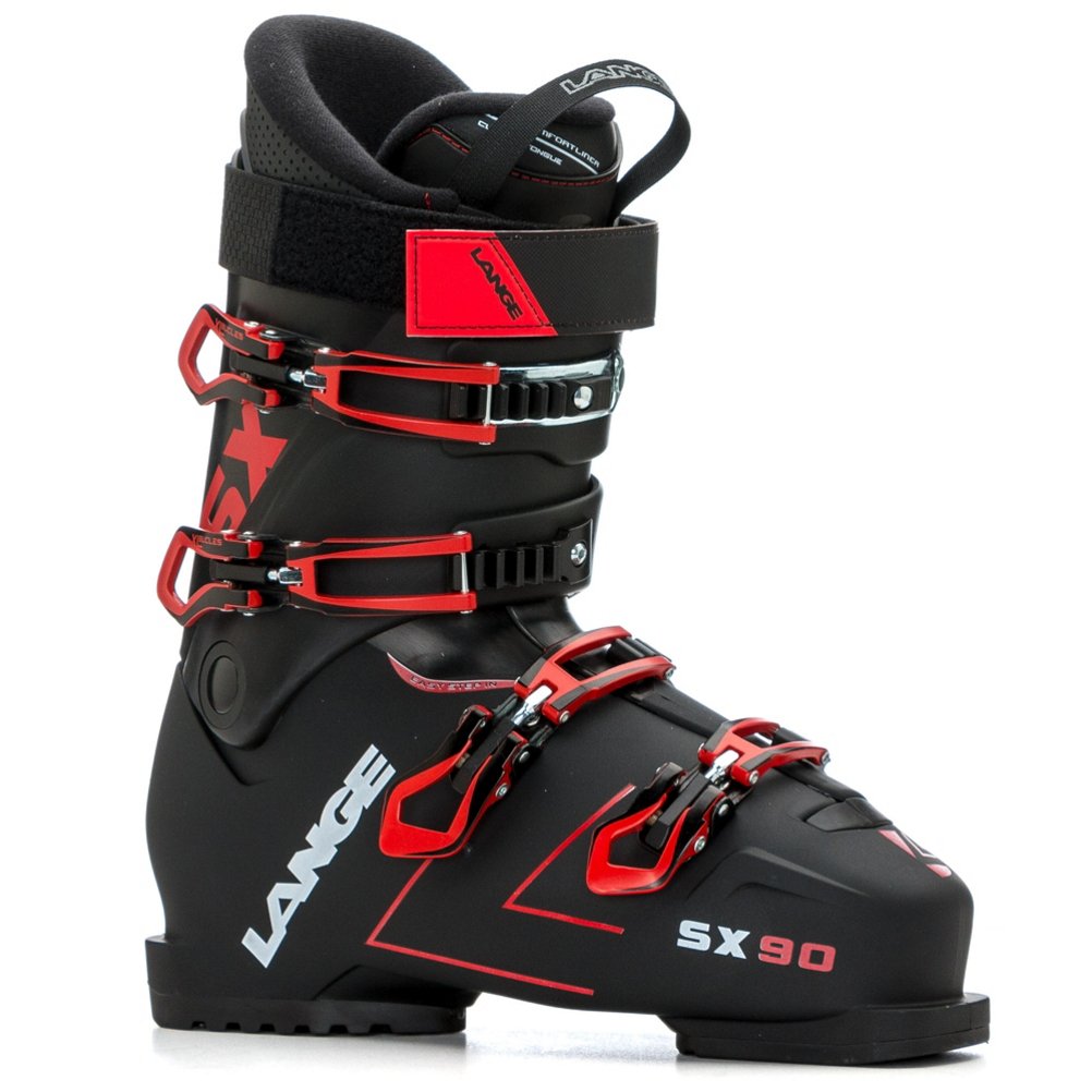 Lange SX 90 Botas de Esquí, Hombre, Negro (True) / Rojo