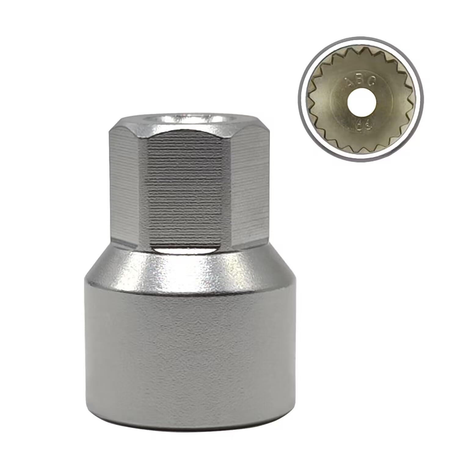 JEUCLEL ABC-66 - Wheel Locking Nut Key for Porsche VW Toureg Panamera/Cayenne/Macan/Cayman/SUV, Wheel Lock Nut Scoket Adapter, Wheel Anti-Theft Lug Nut Removal Tool, Anti-Theft Screw Remover