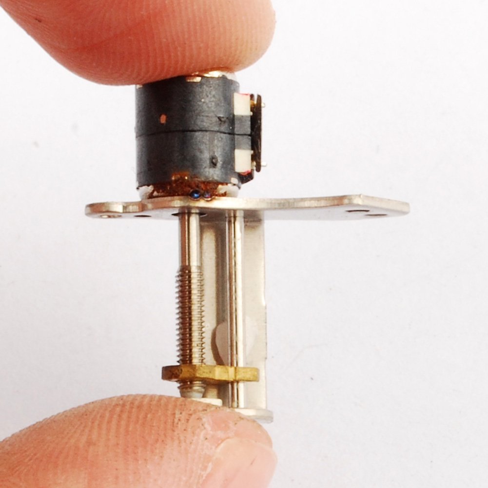NW 5PCS 3V-6V DC 2 Phase 4 Wire Micro Stepper Motor with Screw Slip Vane Stepping Motor