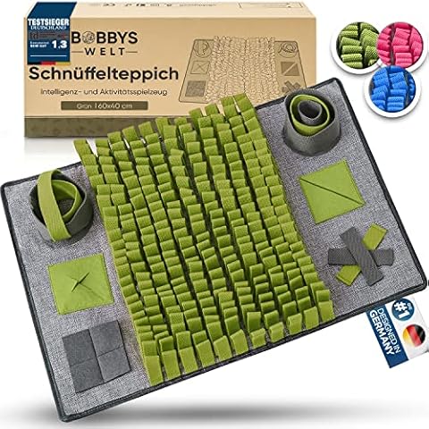 BOBBYS WELT® {TESTSIEGER) Schnüffelteppich für Hunde + GRATIS EBOOK Cover