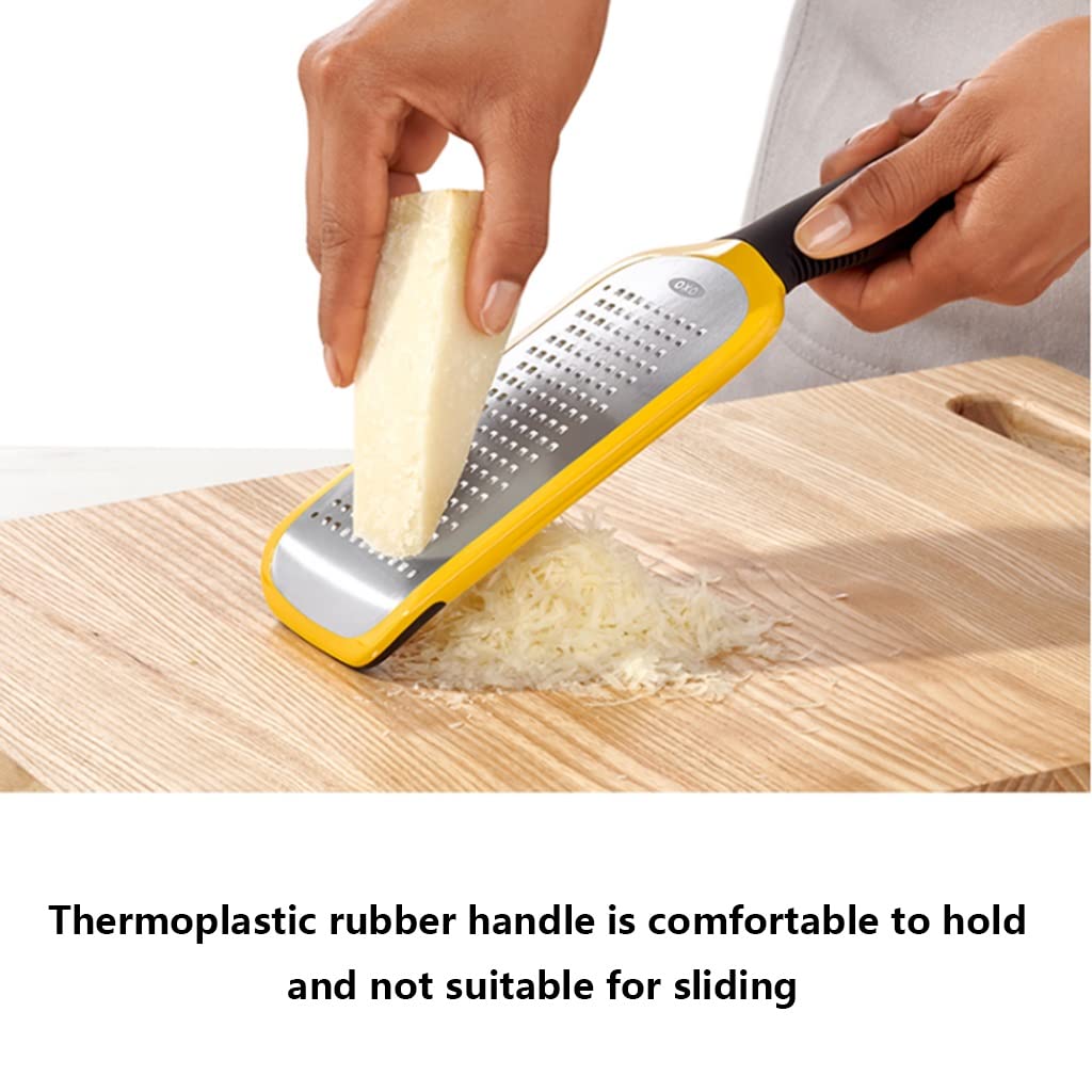 Käsereibe Käse-Reibe-Zitronen-Zest-Schokolade Edelstahl Handheld Fast Rater einfache Bedienung Backutensilien Home Kochwerkzeuge Schredder (Color : Yellow)