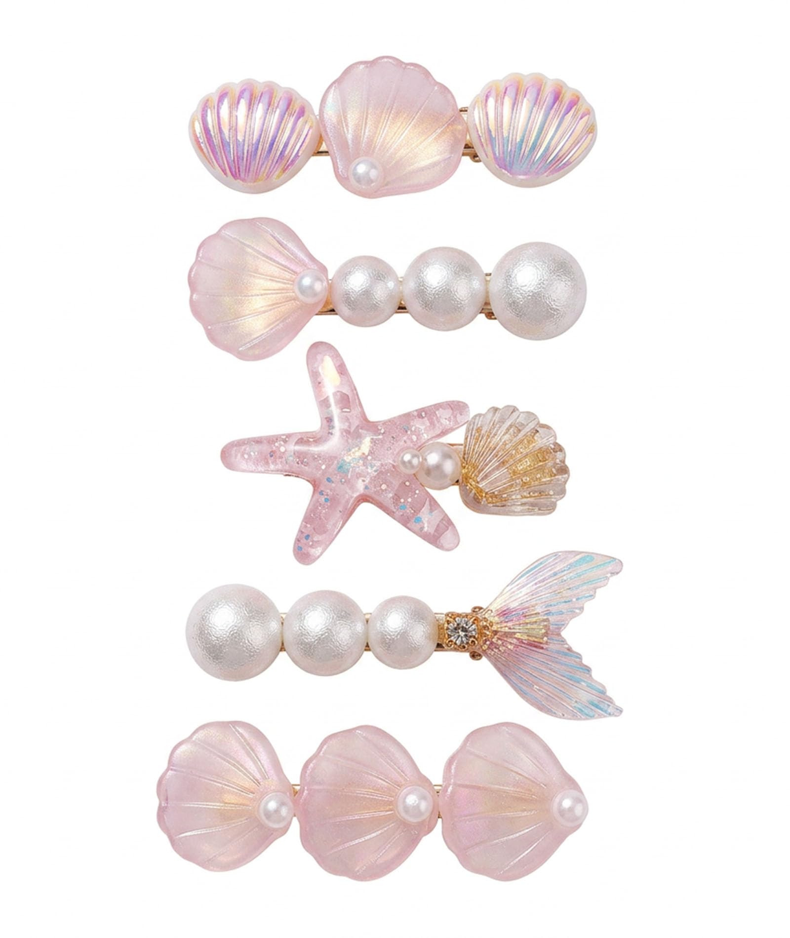 5PCS Beach Hair Accessories for Women, Light Pink Hair Clips, Ideal for Beach Outings and Casual Wear, Hair Hold for Outdoor Activities and Events-image-42