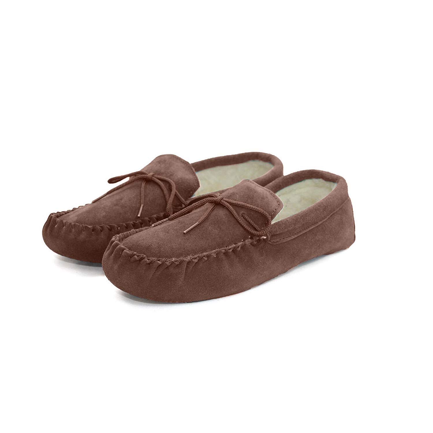 Eastern Counties Leather Unisex Wool-Blend Soft Sole Moccasins