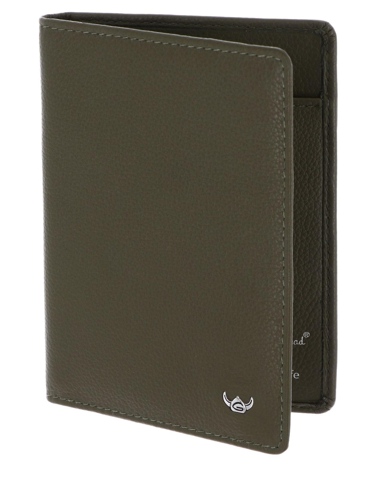 Golden Head Leder Madrid RFID Protect Ausweisetui 4480 Oliv olivgrün