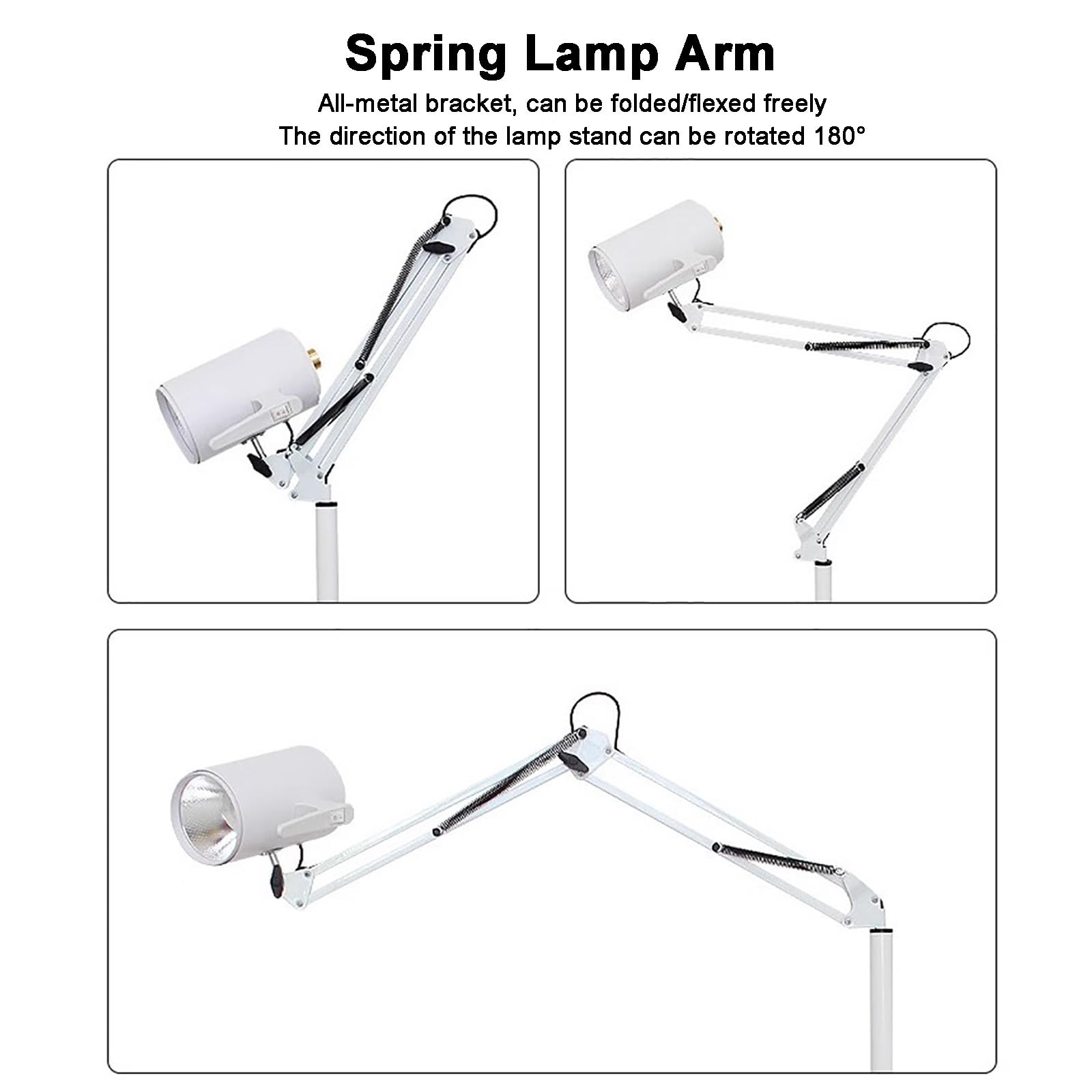 Lampada da Visita Chirurgica LED Dimmerabile da 12 W, Lampada a Luce Fredda Senza Ombre con Braccio Oscillante, Lampada per Visita Ginecologica per Chirurgia Otorinolaringoiatrica(13 * 7 cm/5 * 3 in)
