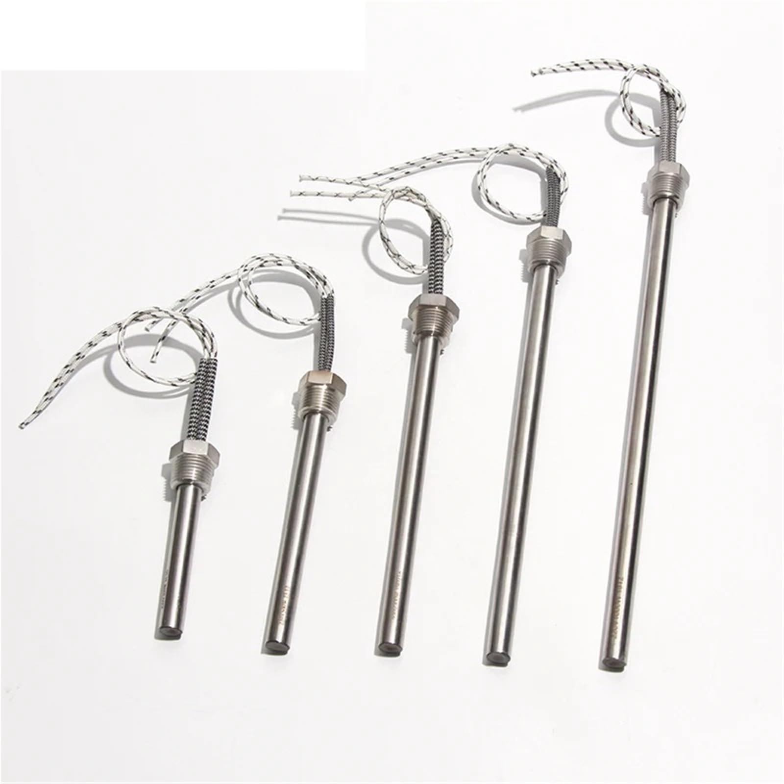 1 szt. 1/5.1 cm NPT wkład gwintowany element grzejny 21 mm wkłady podgrzewacz wody odporność na gorące pręty 220 V 300 W 500 W 1 kW 2 kW (220 V_2000 W 300 MML)