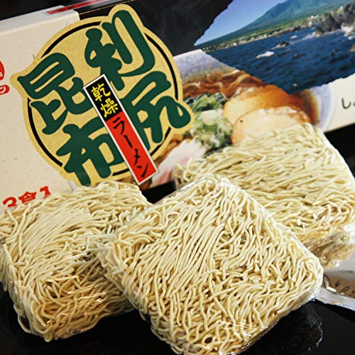 活彩 北海道 利尻 昆布 乾燥 ラーメン 化粧箱 スープ付 しょうゆ味 ご当地