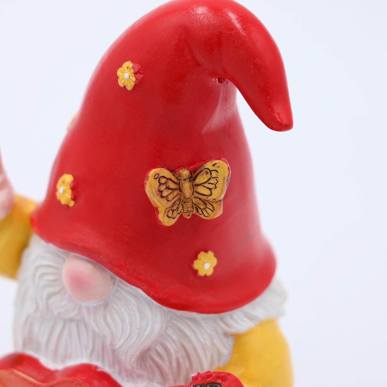 Hippie Garden Gnome Decor Statue,Funny Garden Gnomes with Peace Sign Decor Outdoor ,for House,Lawn,Patio and Porch, Gifts Hippie for Friend,Family - Image 5