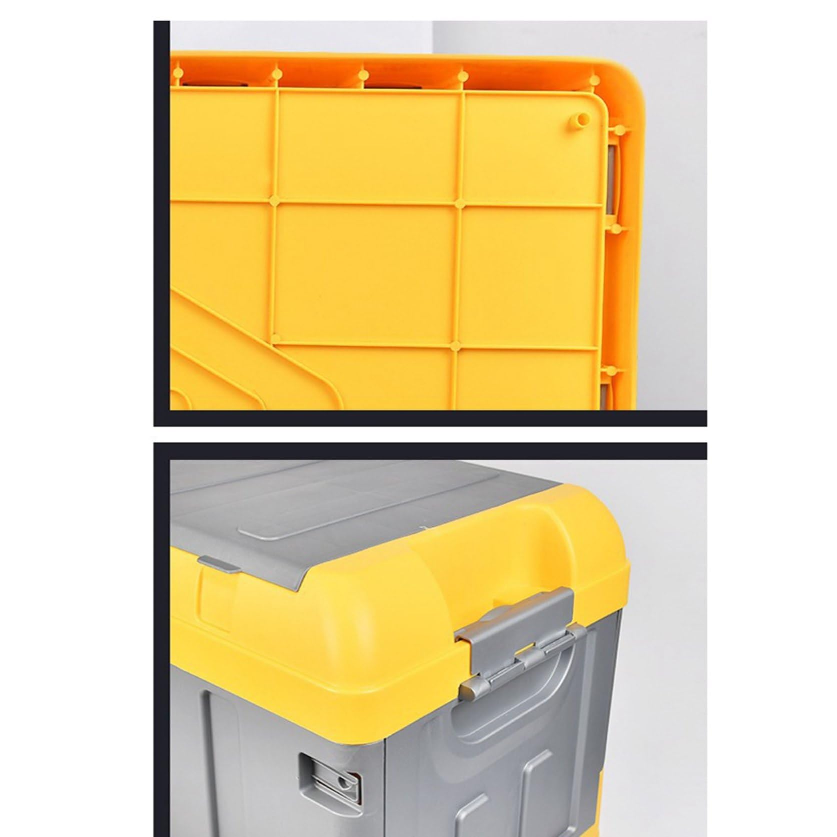 Amazon｜折りたたみコンテナ 蓋付き 70L 60*36*36cm 車載用 2段 