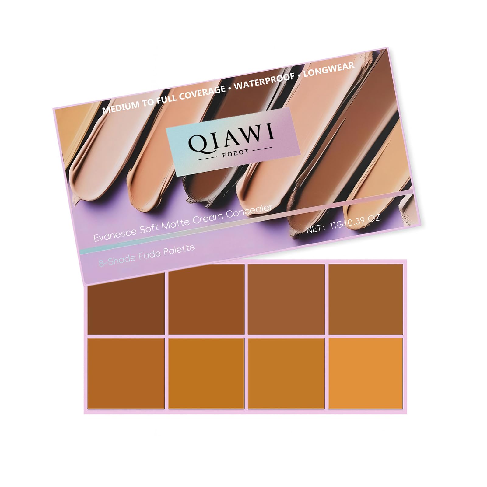 Foeot Qiawi Instant Flawless Coverage Concealer Evanesce Soft Matte Cream Concealer One Tap Smoothing for Picture Perfect Skin