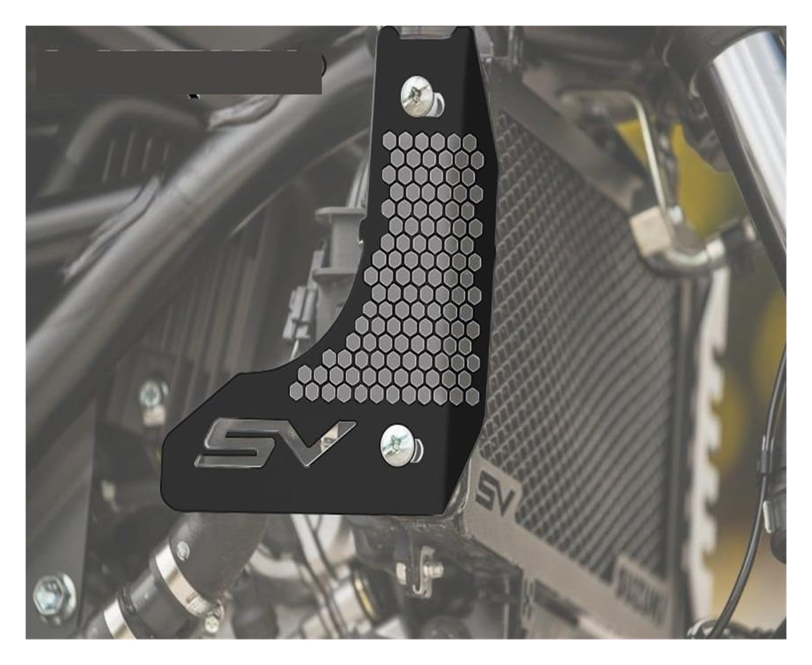 Compatible avec SV650 Moto Grille de radiateur latérale en Aluminium Protecteur de Protection SV 650 2016 2017 2018 2019 2020 2021 Accessoires (Color : Black)