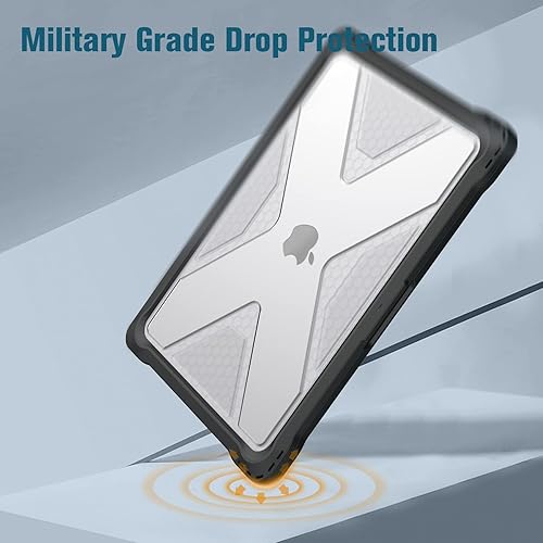 Miniatura 6 de Fintie Funda para MacBook Air de 13.6 pulgadas A3240 A3113 A2681 (versión 2022 2023 2024 2025) Carcasa rígida resistente con parachoques de TPU