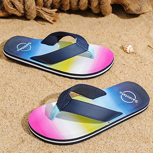 Image of Saidoteto Boys Girls Flip Flops Child Summer Slip-on Thong Sandals Beach Pool Water Shoes(Little /Big Kid)