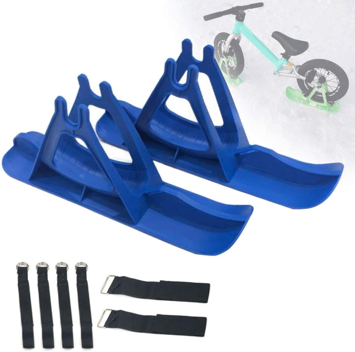 WSZYBAY Snow Sledge Board Set, 12 Inch Balance Bike Scooter Snowboard,  Bicycle Ski Board, Ski Snow Sled Luge Snowboard Skating Kid's Gift (Color