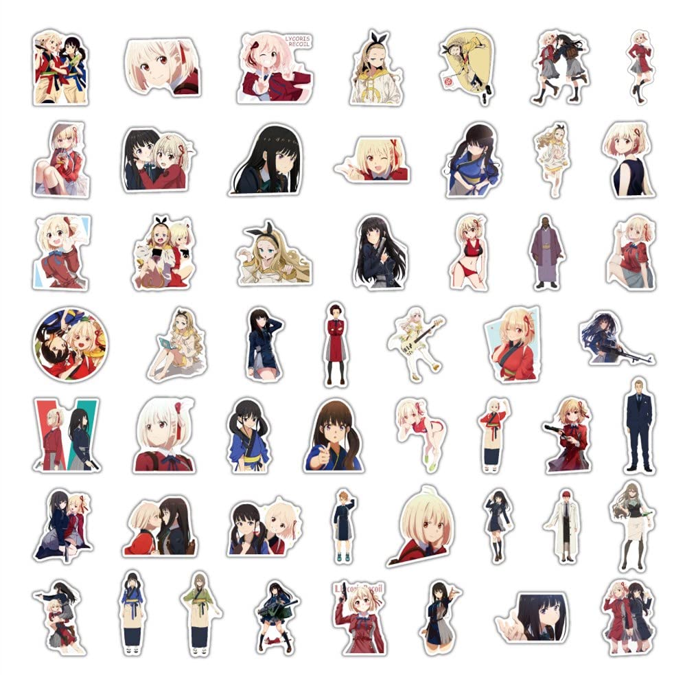 Amazon | リコリス リコイル ステッカー 50枚セット Lycoris Recoil