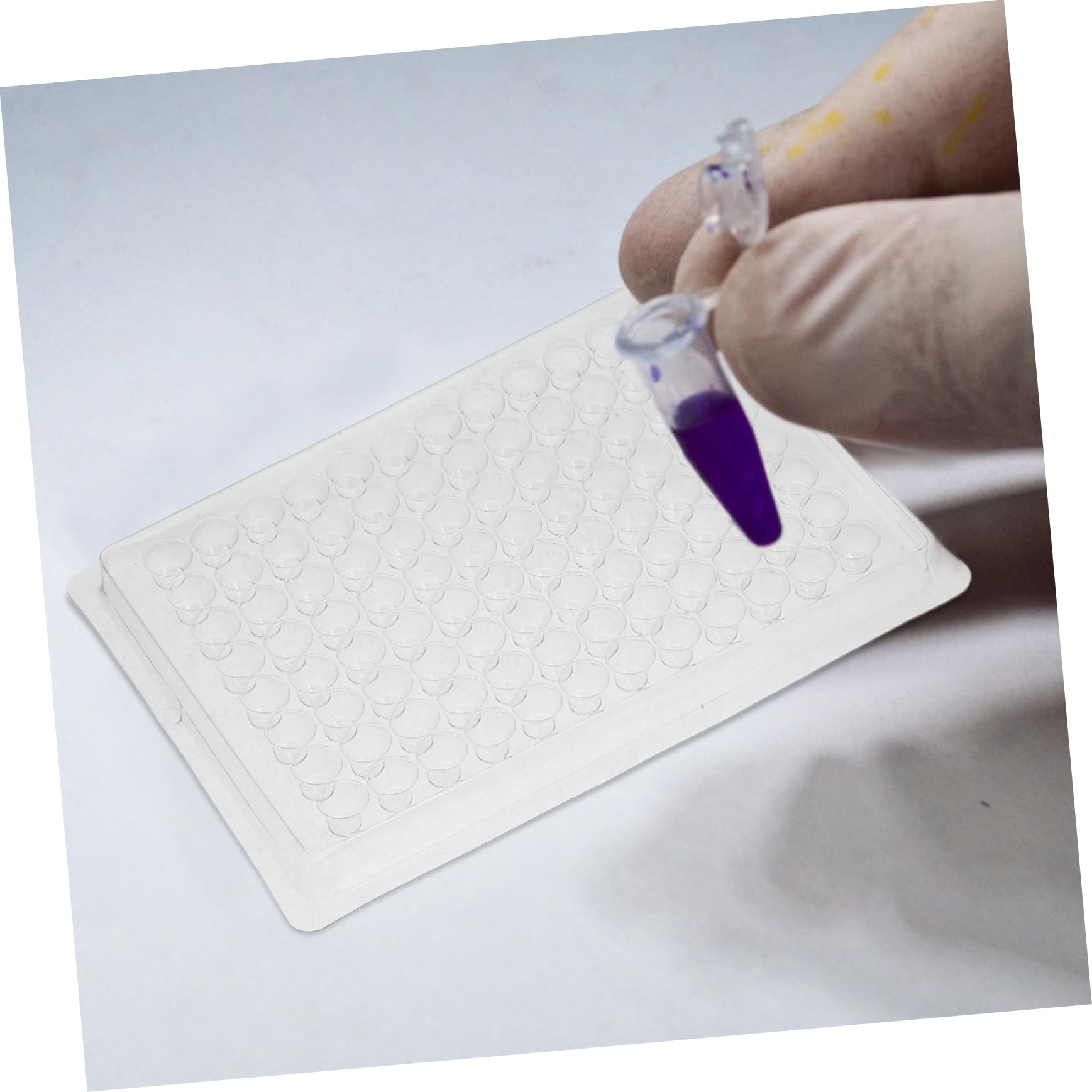 MAGICLULU 3 Series Placa De Cultivo De Laboratorio Placa De Cultivo Celular Para Laboratorio Placa De Cultivo De Tejidos Para Laboratorio De Polivinilo Transparente 100 Piezas*3
