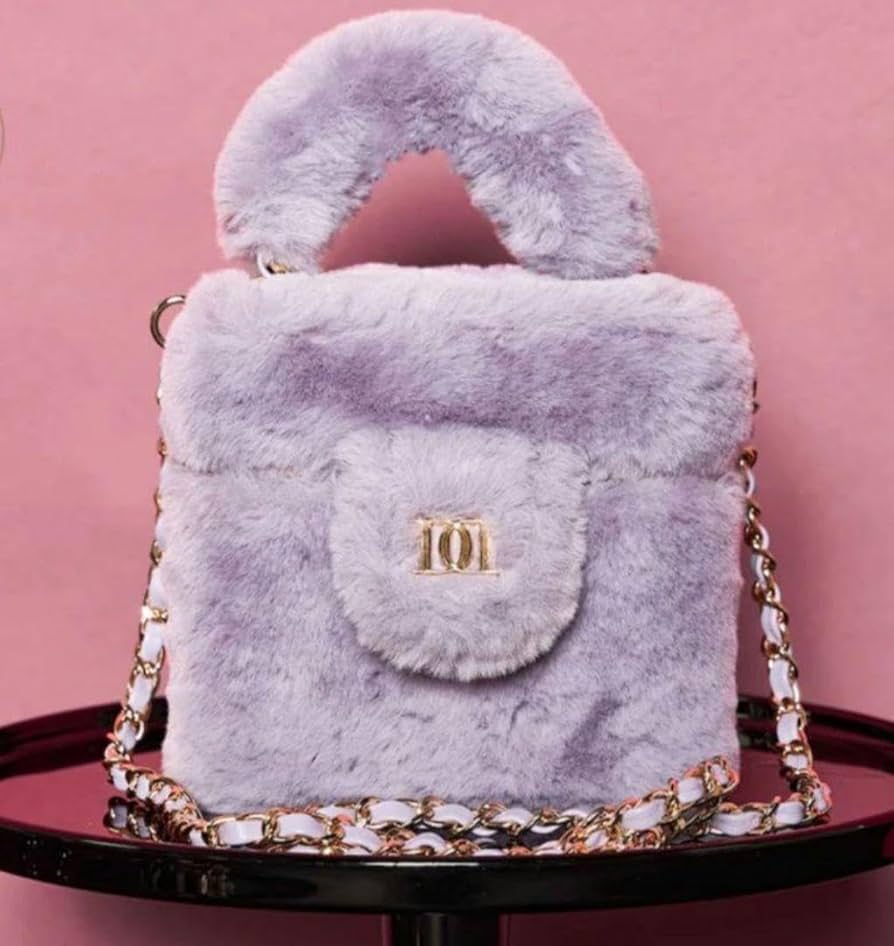 ダーリッチ ファースクエアミニバッグ Amazon.co.jp: ダーリッチ ファースクエアミニバッグ パープル