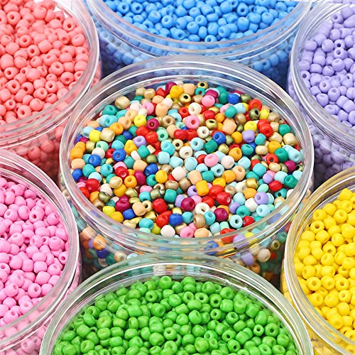 Pack of 1000 3 mm Round Glass Beads, Mini Glass Seed Beads, Handmade Glass Seed Beads, Scattered Beads - Image 4