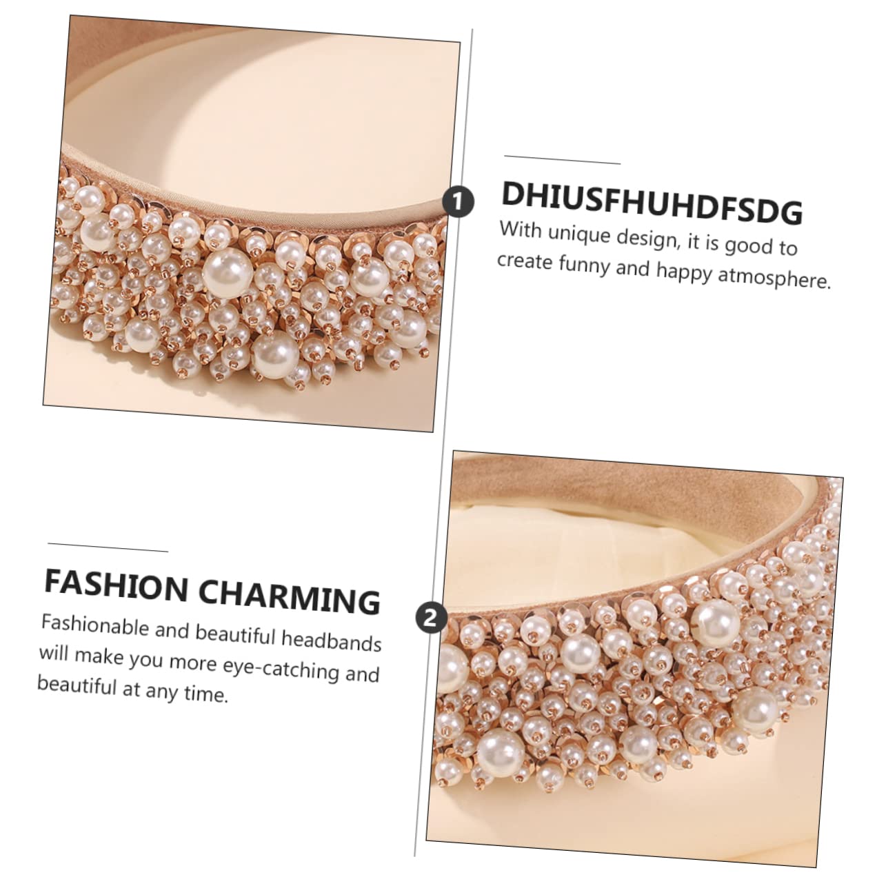 FRCOLOR 3 Piezas diadema de aro de pelo de sombreros para mujeres accesorio para el cabello para diademas de brillo para bonita diadema aro de pelo de moda paño