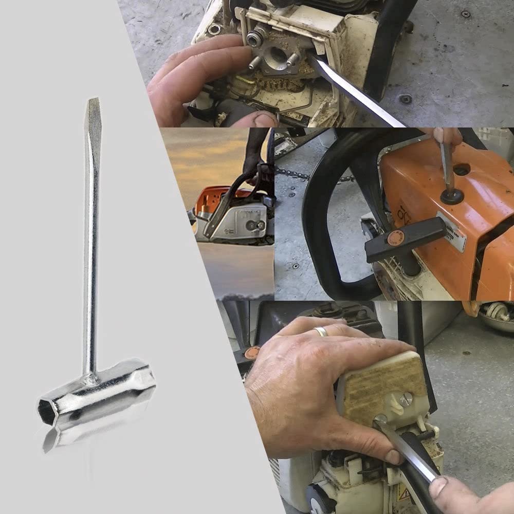 13 X 19 Mm Chainsaw Wrench Scrench And Ms170 6PCS Bar Nuts Compatible Replace Stihl Ms170 Ms180 Ms250 Ms290 017 018 019 020 021 023 024 025 026 028 034 Chainsaw Replacement Parts Repair Tools - View #9