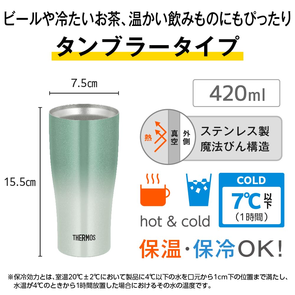 Amazon.com: Thermos JDY-421C GR-G Vacuum Insulated Tumbler, 14.2