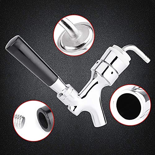 MLMLH Bierkraan kraan-ontwerp schacht met elleboog 1-2/5 ''X3/16'' messing buis bierkraan,gepolijst bier kraan - Image 3