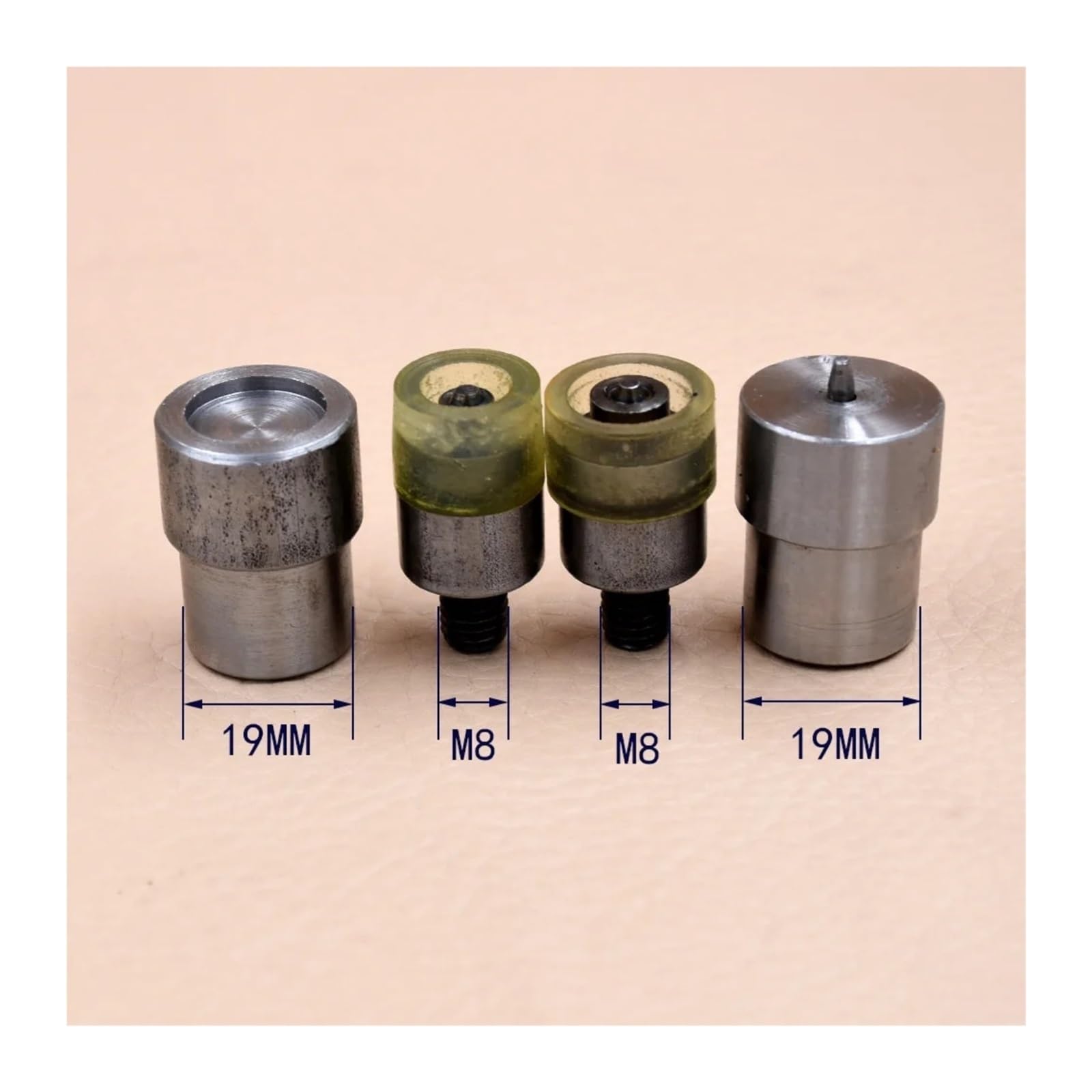 Snap Fasteners Botón Die Troquel de botón a presión 15/12,5/10 mm metal | Máquina de prensa, moldes, troqueles, herramientas de instalación de botones(MOLD and 50 buttons-02,12.5MM)