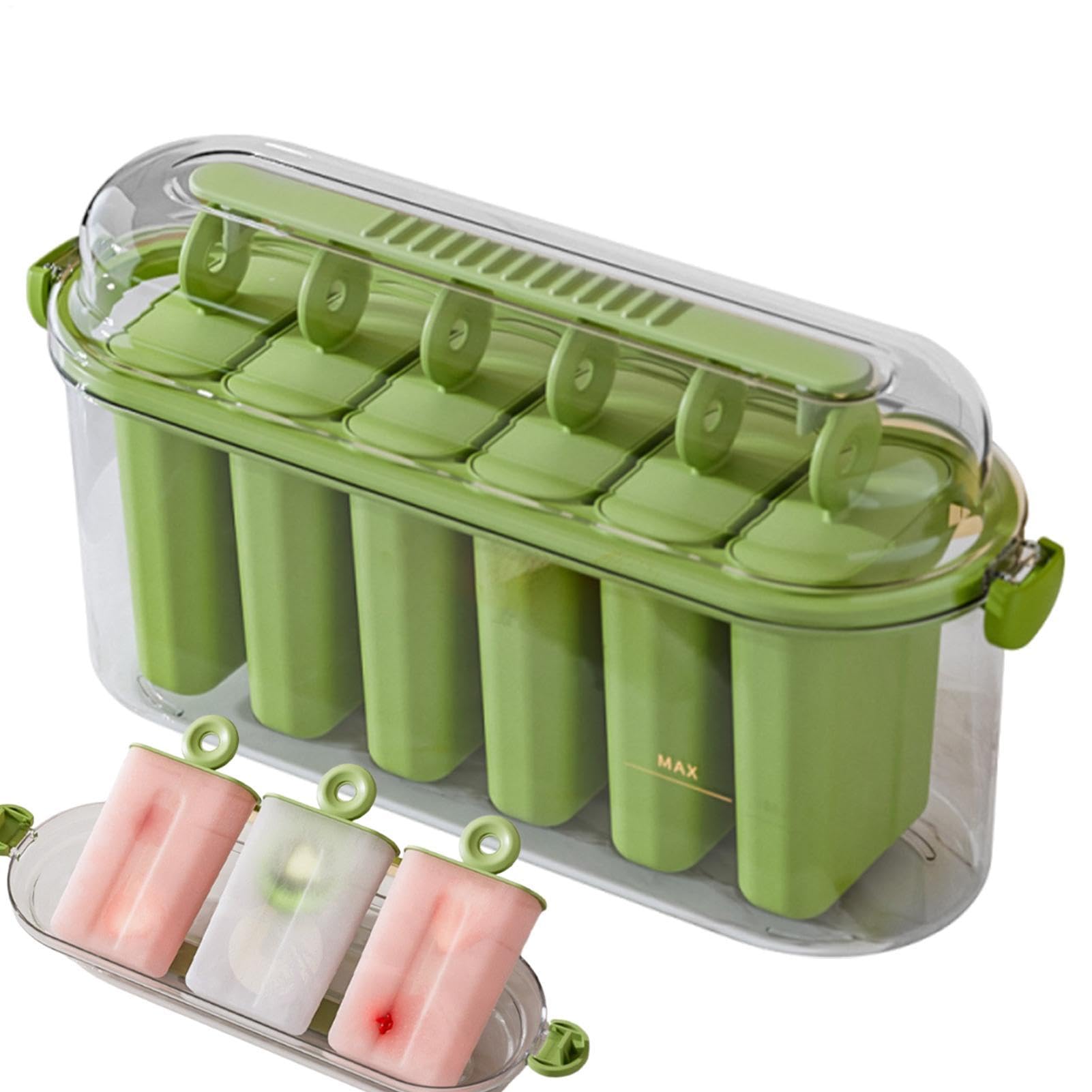 Forma Na Lody Łatwe wyjmowanie, ręcznie wykonana, 6-komorowa
