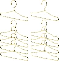 Vista 28 de Garment Rack Black Felt Hangers Mini Clothes Hangers 10Pcs Metal Doll Clothes Mini Doll ES Hanger Coat Accessories ES ES