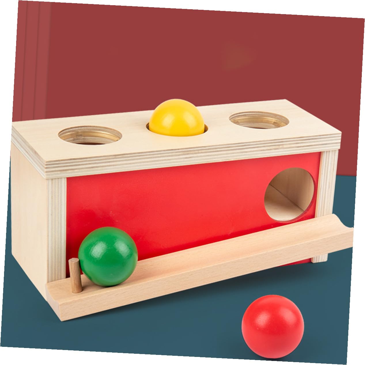 Juguete Educativo de Madera para Decoracion Colegio Coordinación Mano-Ojo y Desarrollo de Fuerza en Brazos Adecuado para Educación Infantil y Preescolar