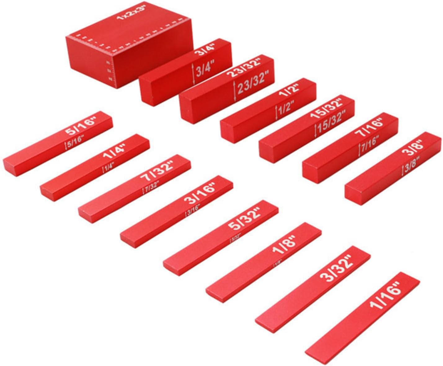 Accuracy Anodized Aluminum Router and Table Setup Gauges in 15 Different Sizes for Woodworking Projects Anodized Aluminum Spacer Blocks