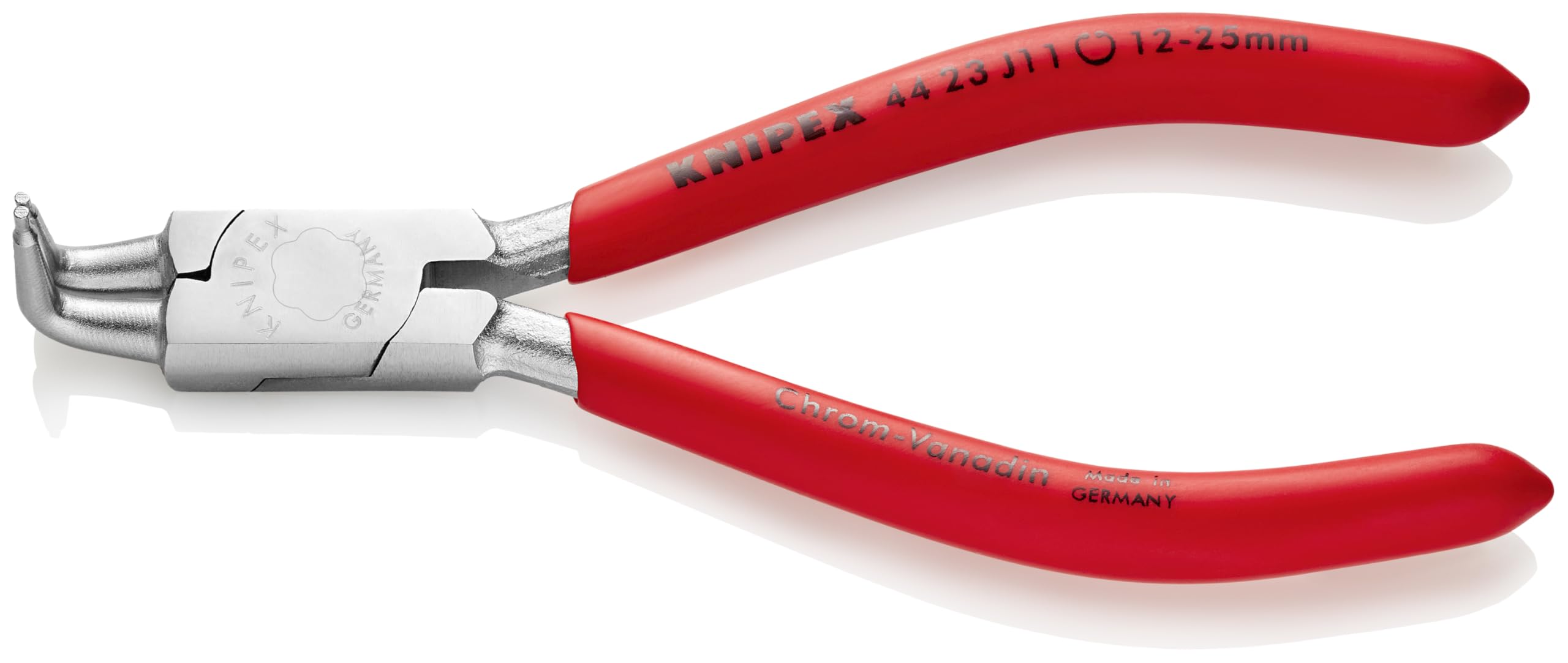 Alicates snap-ring Knipex 44 23 J11 interior ángulo 90 grados para arandela elástica