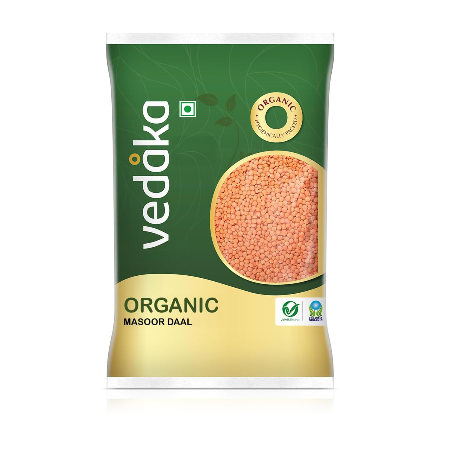 Vedaka Organic Red Masoor Dal Split 500 G | Naturally High In Protein & Fiber