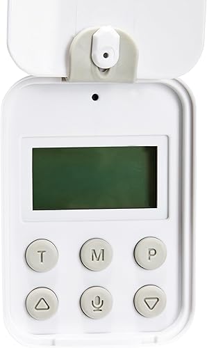 Miniatura 5 de Tienda Basics Comedero automático para gatos y perros con control de velocidad y porciones, capacidad 4L, color blanco