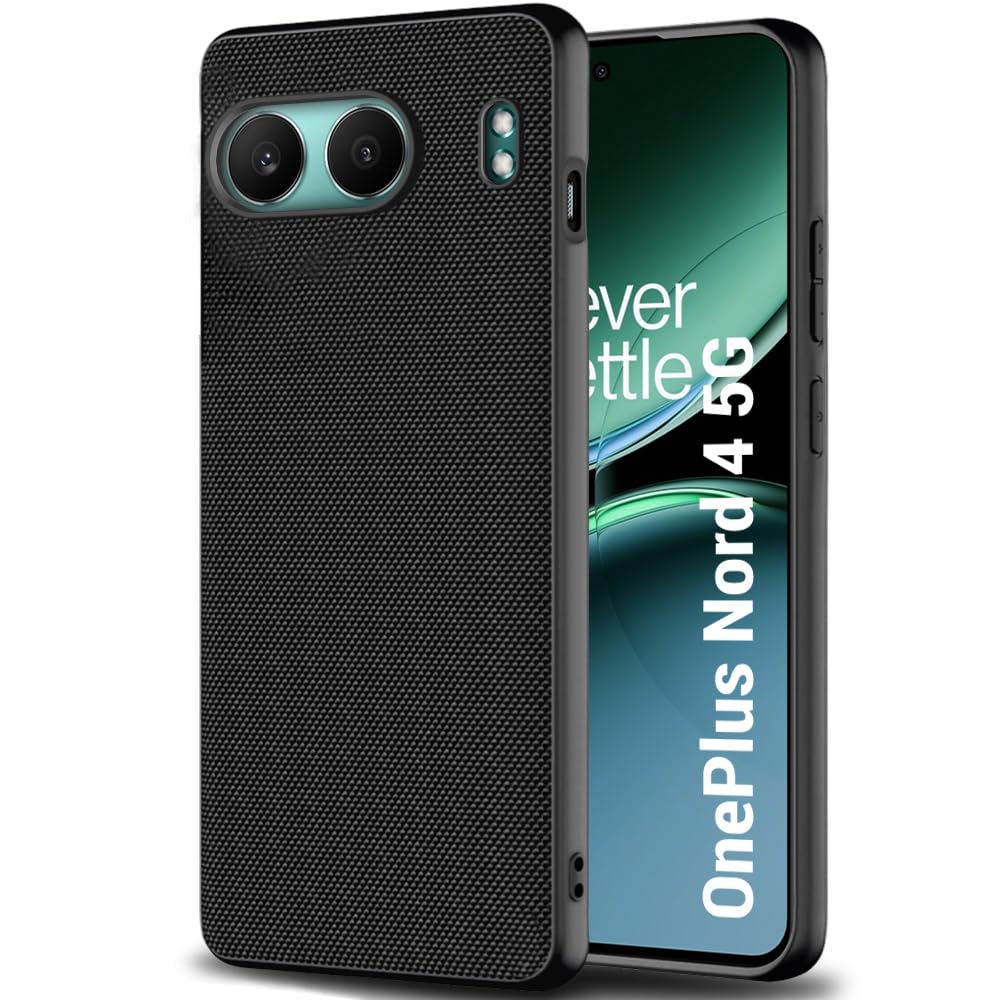 TheGiftKart Back Cover Case for OnePlus Nord 4 5G | Slim & Lightweight | Ultra-Premium Design | Camera Protection Bump | Fabric Texture Case Cover for OnePlus Nord 4 5G (PC & TPU, Black) (B0D9TG6C54) Amazon Price History, Amazon Price Tracker