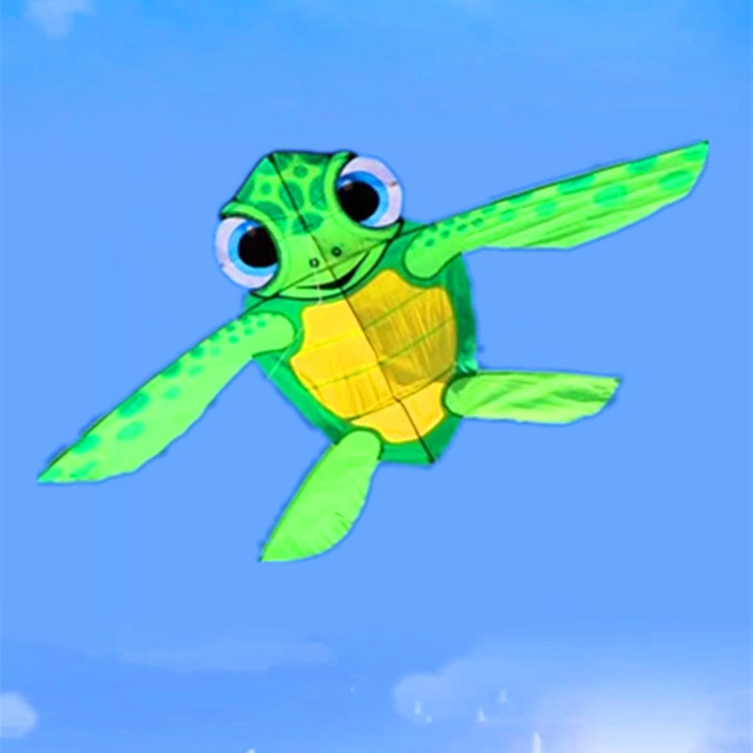 Turtle Shaped Kite with 100 M Line Activity Giant for Backyard Garden Trips