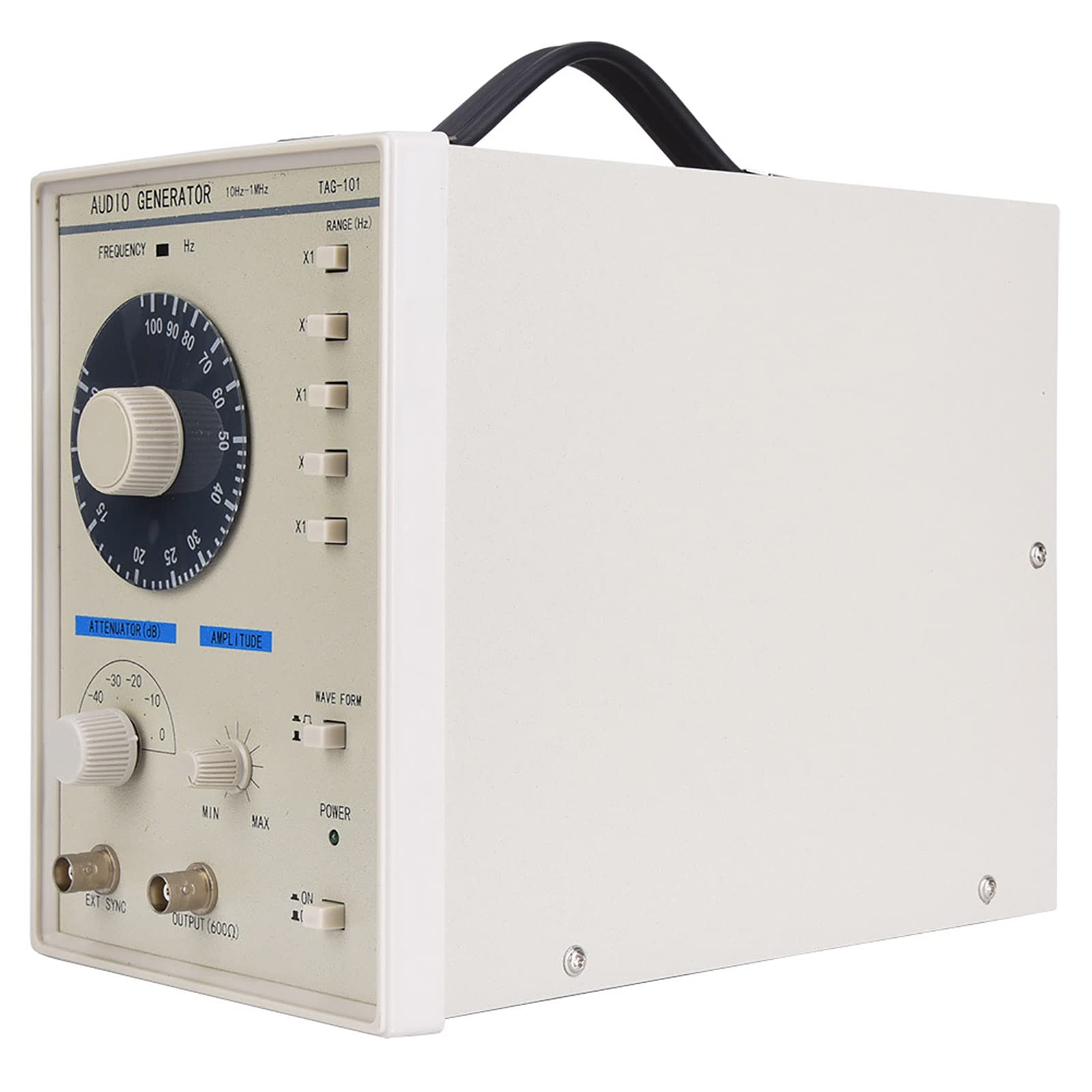 Hyuduo Generatore Segnale Audio 10 Hz-1 MHz Valore Picco 10 V per Manutenzione Linee Produzione Amatori Uscita Regolabile 0dB-50dB 5 Intervalli Misurazione Impedenza 600Ω Distorsione ≤0,1%