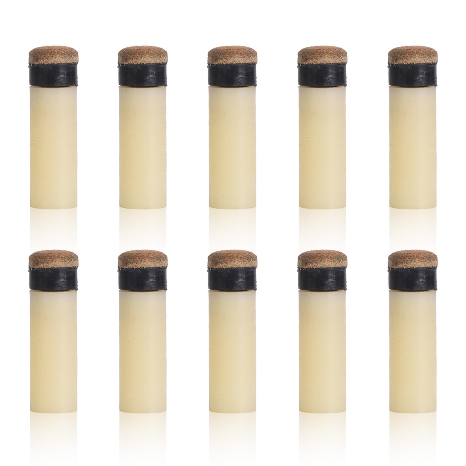 Agatige 10Pcs Puntas De Taco De Billar, 10MM/11MM/12MM/13MM Snooker Pool Cue Consejos Billar Pool Taco Palo De Rosca En Las Puntas De Repuesto para Palos De Billar